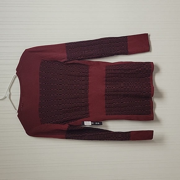 NIC+ZOE Spilled Cranberry Women's Cardigan Sz Small New With Tags - Picture 4 of 6